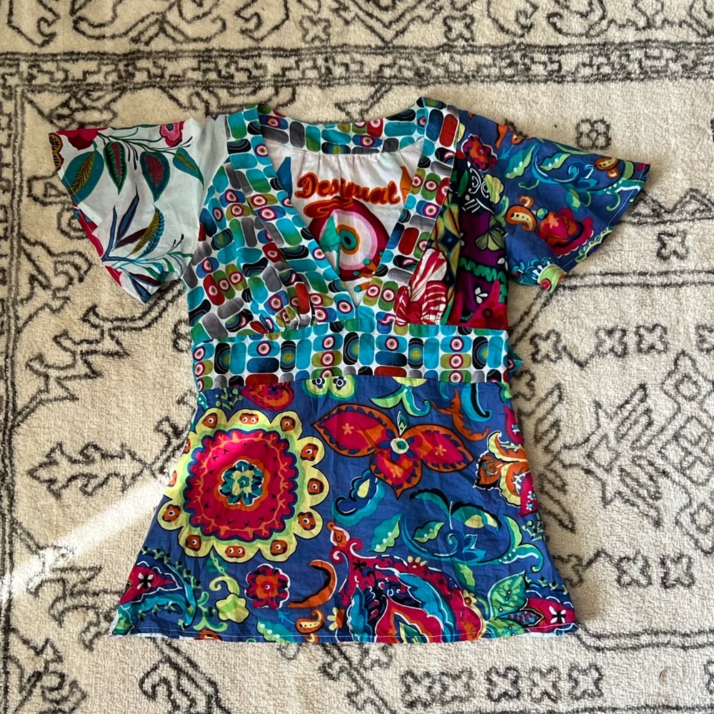 SOLD Desigual Babydoll top!!